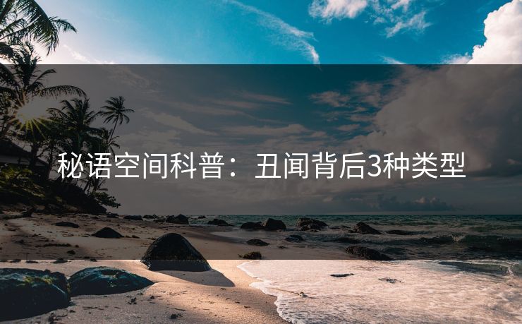 秘语空间科普：丑闻背后3种类型